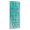 Stupell Industries Bathroom Rules on Turquoise Canvas Wall Art